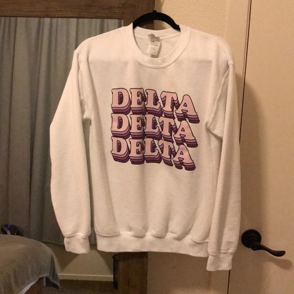 White TriDelta sweatshirt
